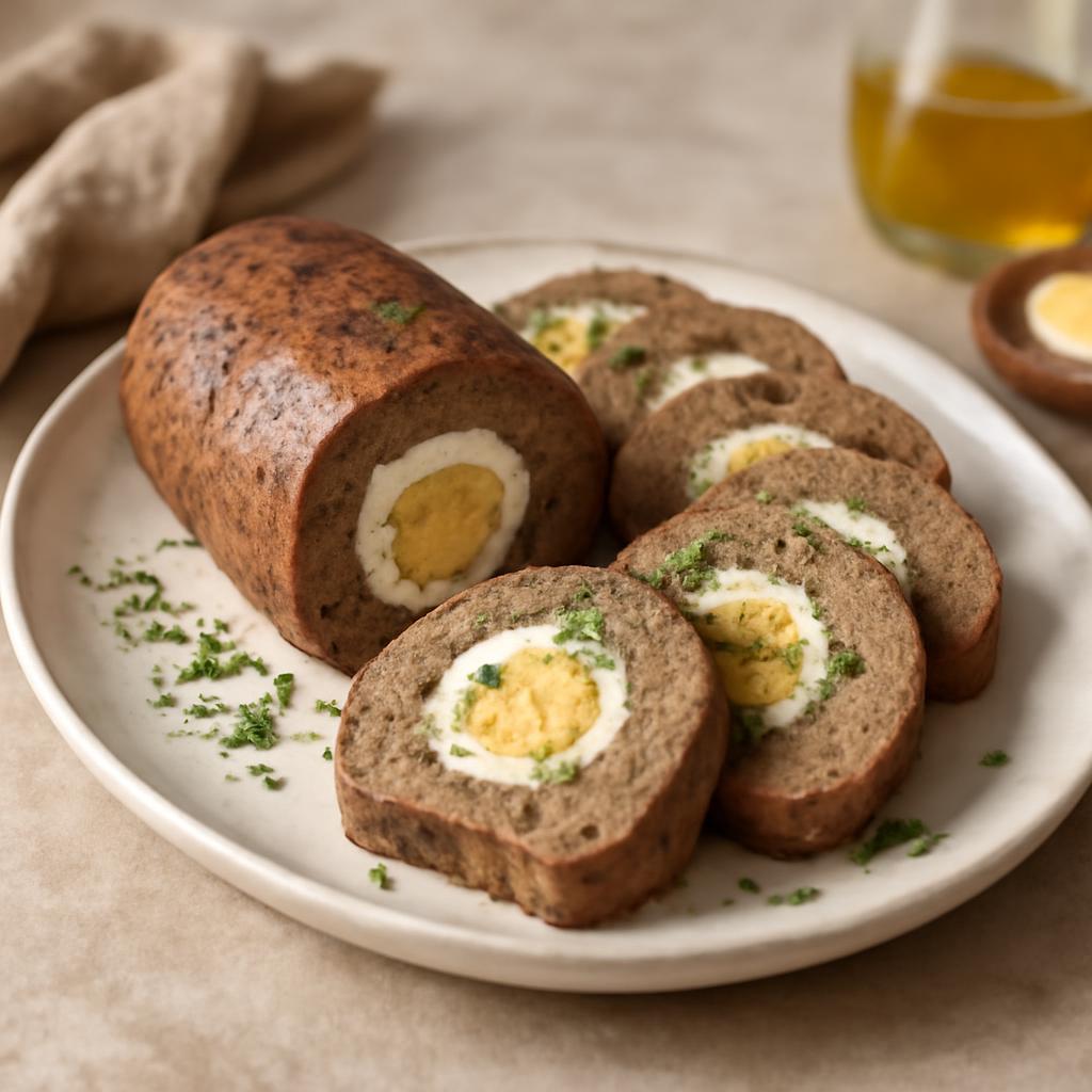 Печінковий рулет із курячої печінки з начинкою — крок 8